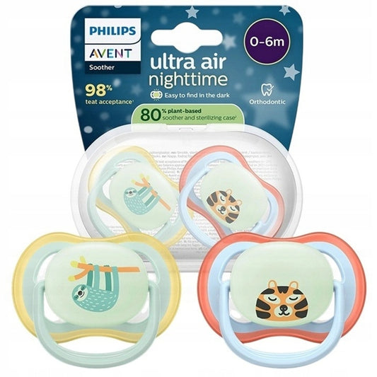 PHILIPS AVENT Ultra Air Night cumik, 2 db 0–6 hónap FOSZFORESZKÁL A SÖTÉTBEN