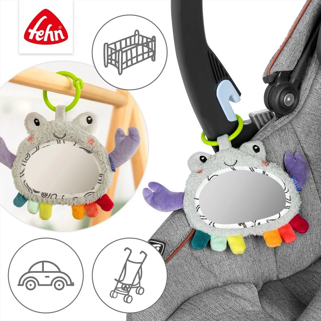 Fehn miroir suspendu d’activités 0+ 20cm crabe