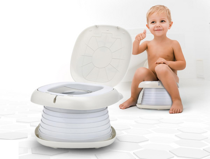 NK vasino pieghevole da viaggio toilette portatile + sacchetti e custodia