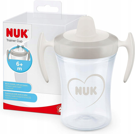 NUK Trainer Cup ΠΟΤΗΡΙ ΧΩΡΙΣ ΔΙΑΡΡΟΕΣ καρδιά 6μ+ 230ml