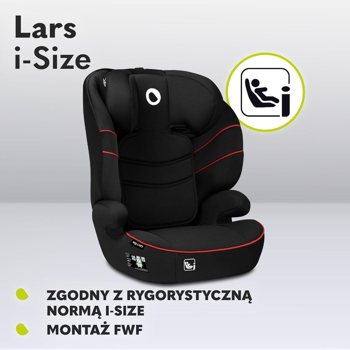 LIONELO Lars i-Size fotelik samochodowy gr.2 i 3