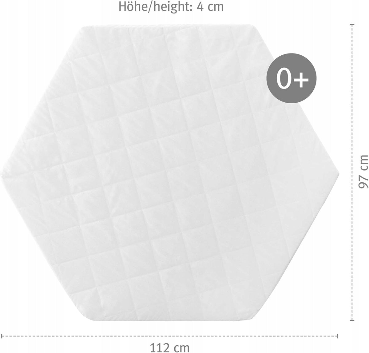 ROBA madrass till sexkantig lekhage 112 x 97 x 4