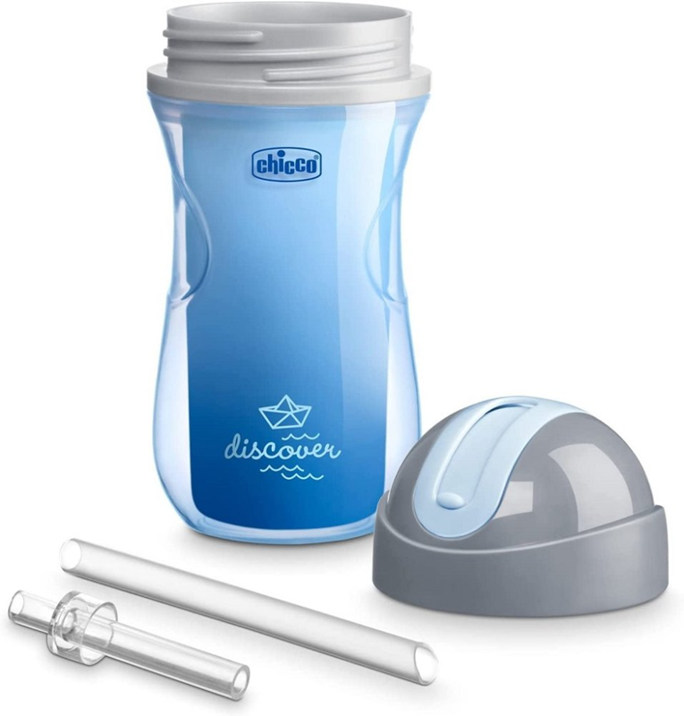 CHICCO Sport Cup kubek niekapek ze słomką 266 ml 14 m+