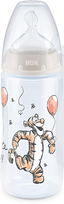 NUK First Choice+ Τίγρης μπιμπερό 300 ml 6–18 μηνών θηλή M