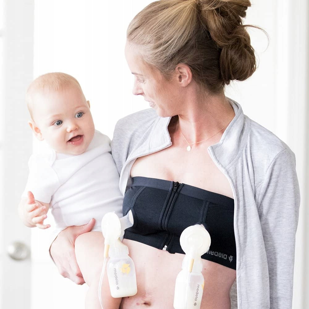 MEDELA gorset do laktatora EASY EXPRESSION M, czarny, do odciągania pokarmu z laktatorem elektrycznym