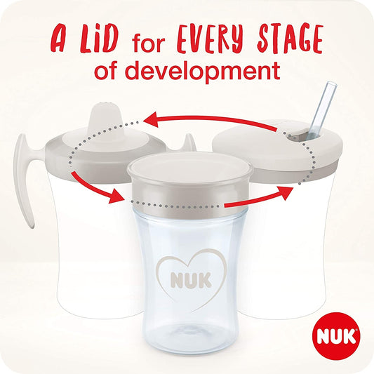 NUK set de aprendizaje para beber vaso + 3 boquillas