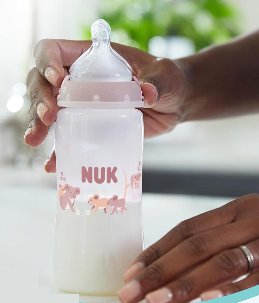 NUK First Choice+ fľaša 300 ml cumlík M stredný prietok ukazovateľ teploty