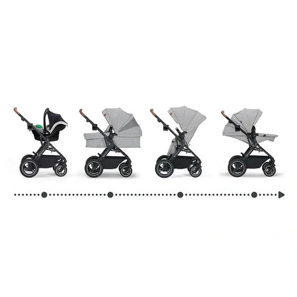 KINDERKRAFT B-TOUR 3w1 wózek wielofunkcyjny do 22kg + fotelik MINK PRO – LIGHT GREY – zdjęcie 13