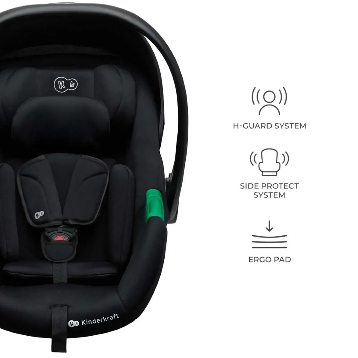 KINDERKRAFT B-TOUR 3w1 wózek wielofunkcyjny do 22kg + fotelik MINK PRO – LIGHT GREY – zdjęcie 3