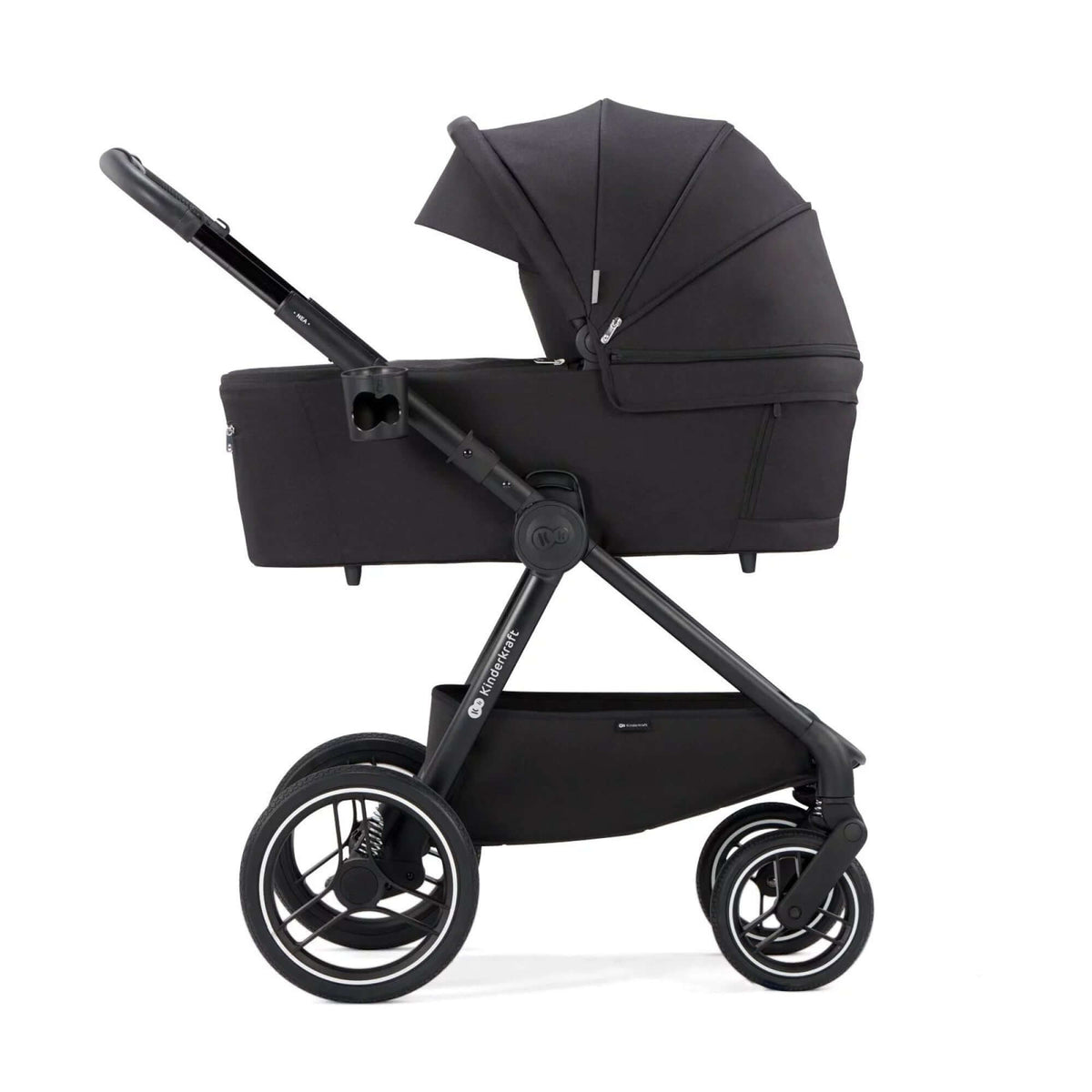 KINDERKRAFT gondola do wózka NEA UPF50+ kompaktowa – MIDNIGHT BLACK – zdjęcie 4