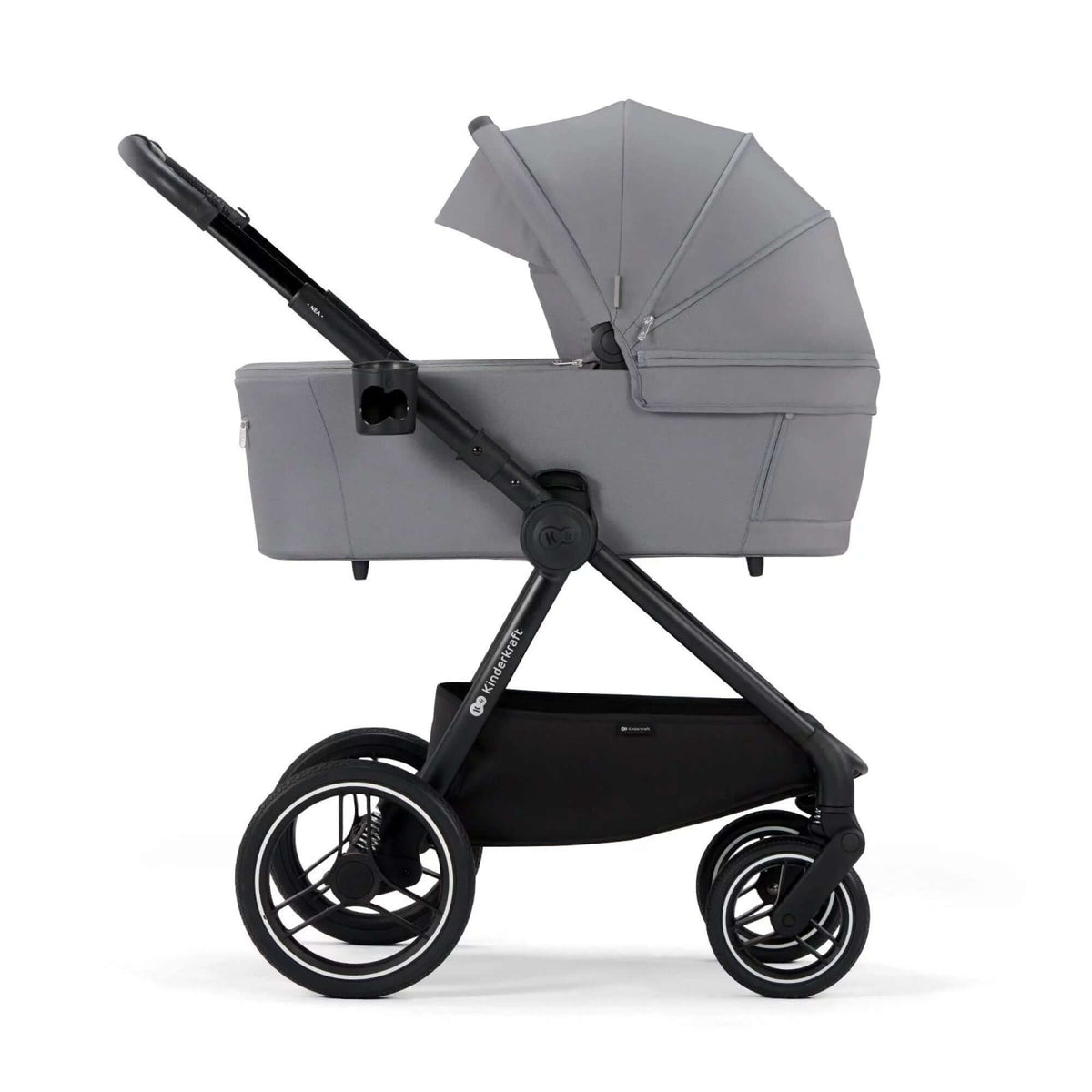 KINDERKRAFT gondola do wózka NEA UPF50+ kompaktowa – PLATINIUM GREY – zdjęcie 4