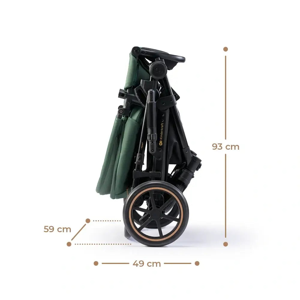 KINDERKRAFT PRIME2 PRO 3w1 wózek wielofunkcyjny do 22kg + fotelik MINK PRO – SANDROSE BEIGE – zdjęcie 5