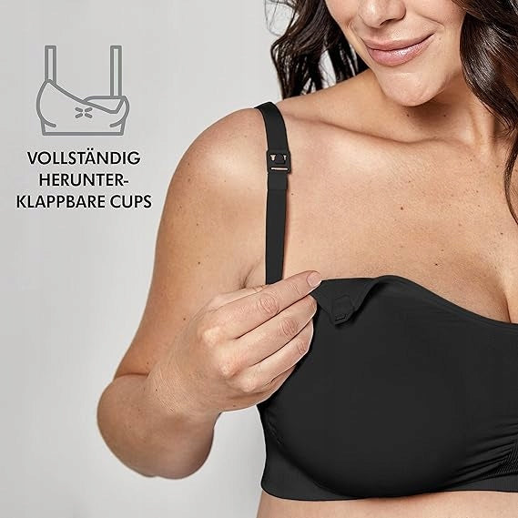 MEDELA KEEP COOL ULTRA biustonosz do karmienia bezszwowy M – czarny rozmiar M – zdjęcie 4