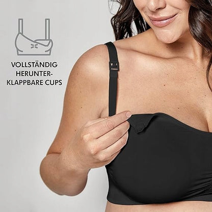 MEDELA KEEP COOL ULTRA biustonosz do karmienia bezszwowy M – czarny rozmiar M – zdjęcie 4