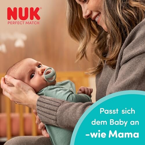 NUK Perfect Match smoczki 0-6 mies. 2 szt. beżowy/czerwony – beżowy/czerwony – zdjęcie 4